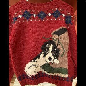 *SOLD*Hand knit wool sweater